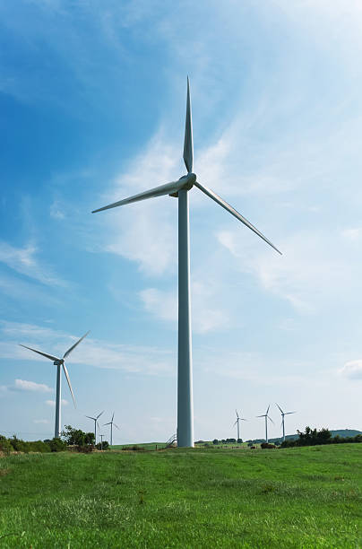istock Wind turbines on a beautiful field 515147265