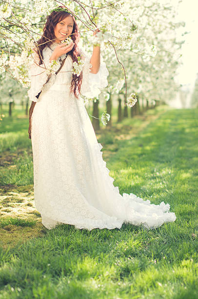 istock Girl in cherry blossom 515147366