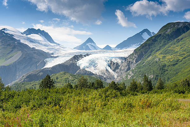 Worthington Glacier State Recreation Site is located in spectacular Thompson Pass, 28 miles north of Valdez on the Richardson Highway. Worthington Glacier is a popular stop along the Richardson Highway and allows people to view a glacier.