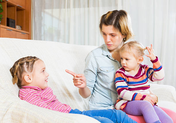 istock Young mother scolding little girl 515148558