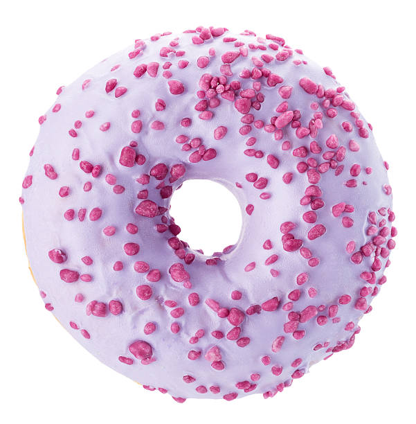 istock purple glazed donut isolated on white background 515149774