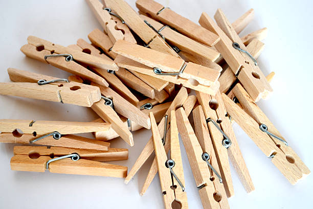 istock Pile of wooden clothespins 515150848