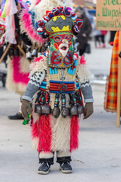 Kukeri masquerade festival stock photo