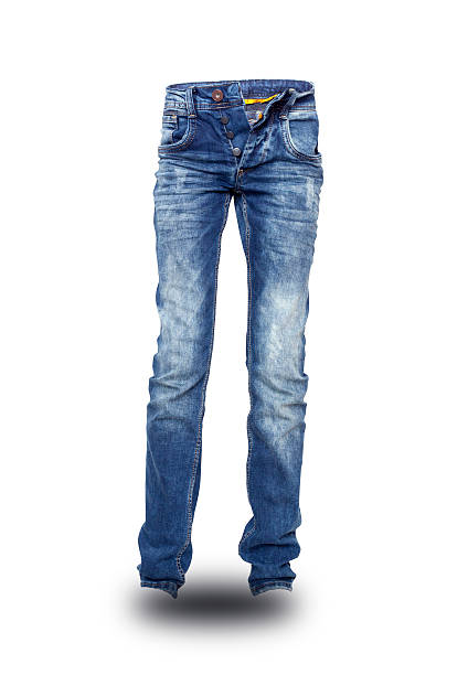 Blue jeans unbuttoned teenager isolated Blue jeans unbuttoned teenager isolated. With clipping path skinny legs man stock pictures, royalty-free photos & images