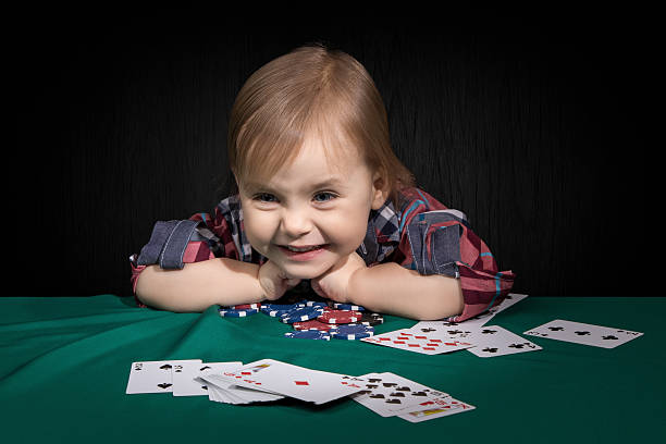 istock Child grabbed the poker chips 515152794