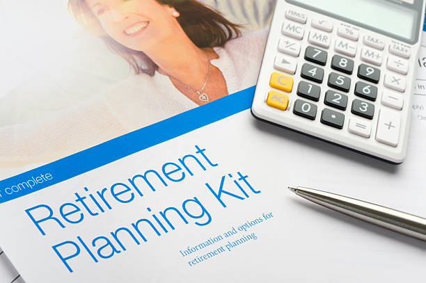 istock Retirement planning brochure with mature woman 515153610