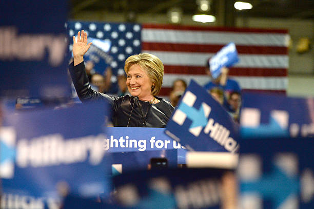 Hillary Clinton Campaign stock photo