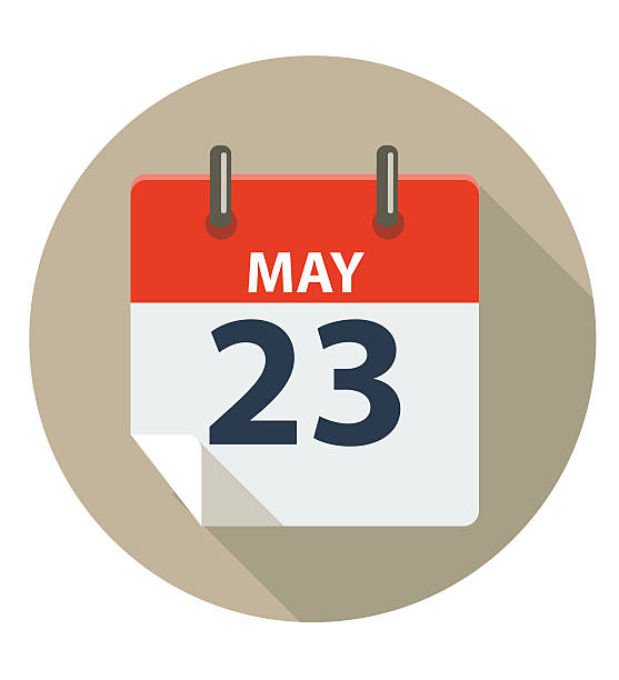 MAY 23 Victoria Day (Canada) may 24 calendar stock illustrations