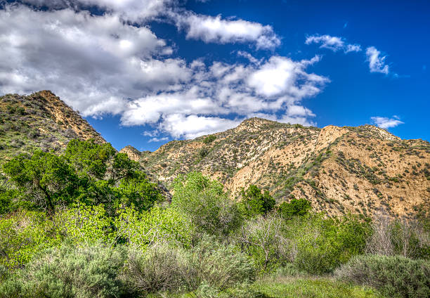 Mountains at Towsley Canyon in Southern California stock photo