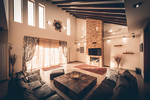 istock High angle view of living ara in loft apartmnet 515155604