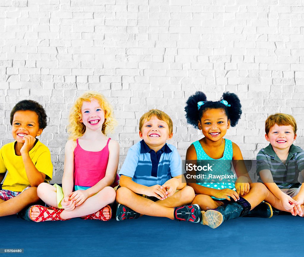 Children Kids Happiness Multiethnic Group Cheerful Concept African Ethnicity Stock Photo