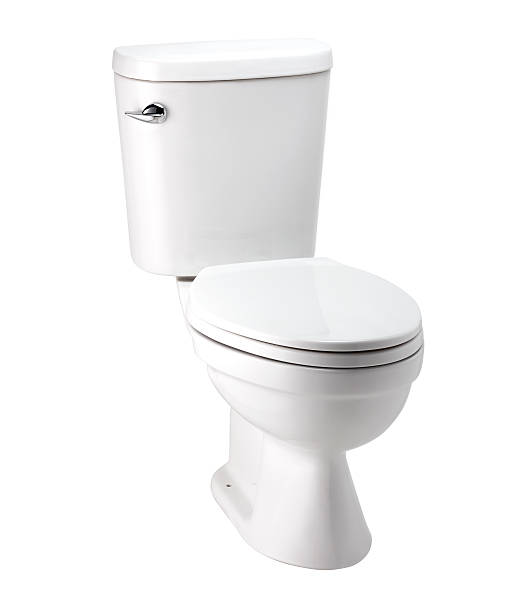 istock White toilet bowl in bathroom with clip path 515156834