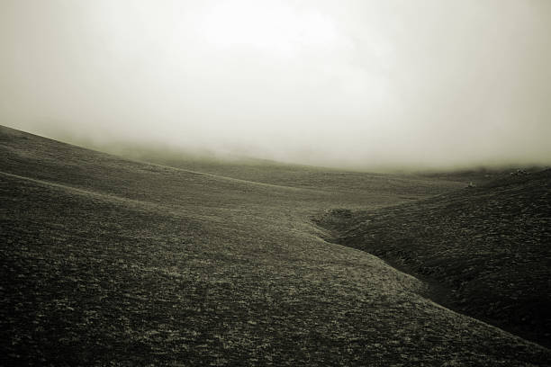 istock Fog on the prairie hills 515156964
