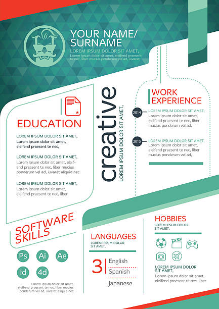 ベクトルテンプレートを再開します。 - infographic resume skill business点のイラスト素材／クリップアート素材／マンガ素材／アイコン素材