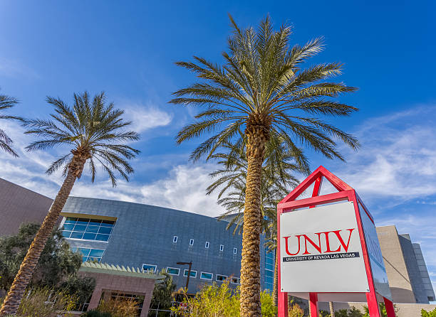 Central Campus and Sign at the University of Nevada stock photo