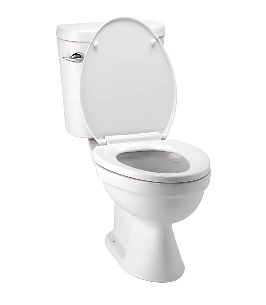 istock White toilet bowl in bathroom with clip path 515158284