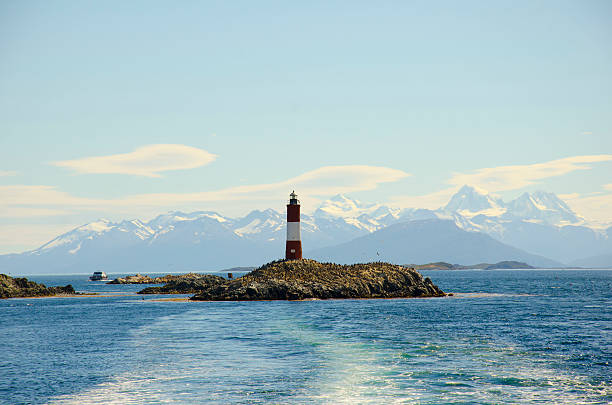 Lighthouse on Beagle Channel, Ushuaia Lighthouse Scouts les eclaireurs lighthouse photos stock pictures, royalty-free photos & images