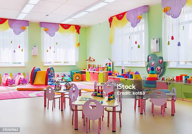 Kindergarten Game Room Stock Photo - Download Image Now - Preschool, Classroom, Child