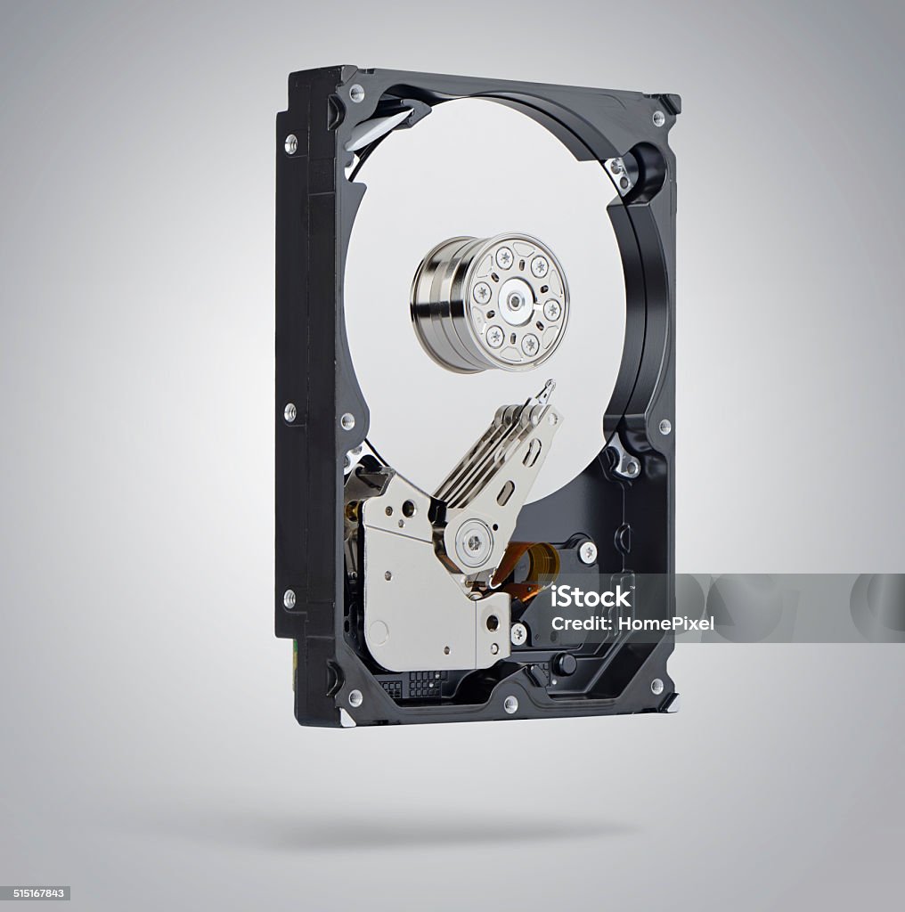 Computer hard drive. File contains a path to isolation. Backup Stock Photo