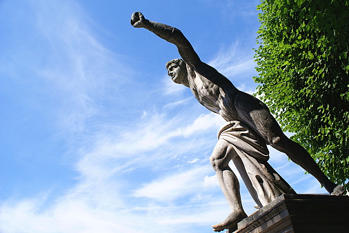 Statue in the Mirabell Gardens in Salzburg ,Austria