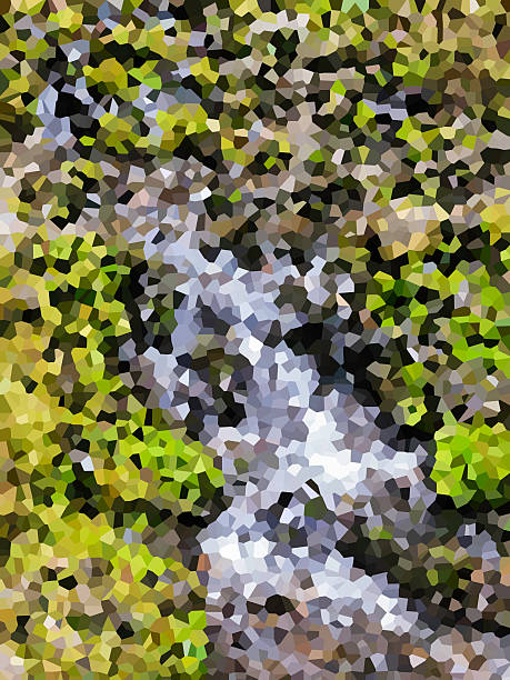 istock Crystallized illustration of a gentle waterfall 515170017