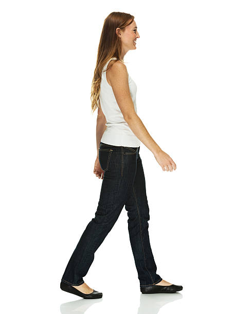istock Cheerful woman walking 515172133