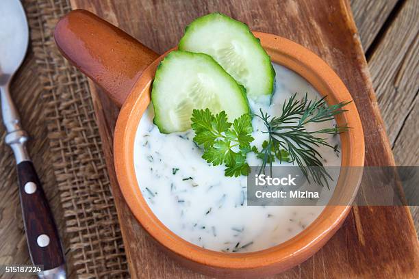 Tarator Cold Soup Stock Photo - Download Image Now - Bulgaria, Yogurt, Bulgarian Culture