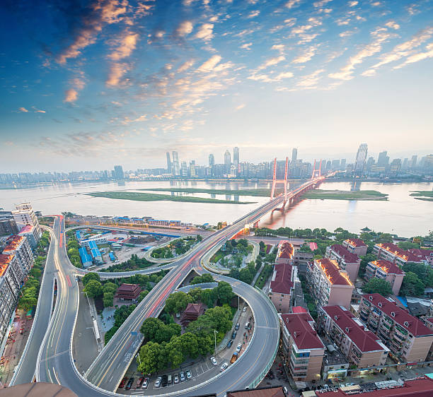 istock overlooking the vehicle motion blur on shanghai elevated road ju 515188008