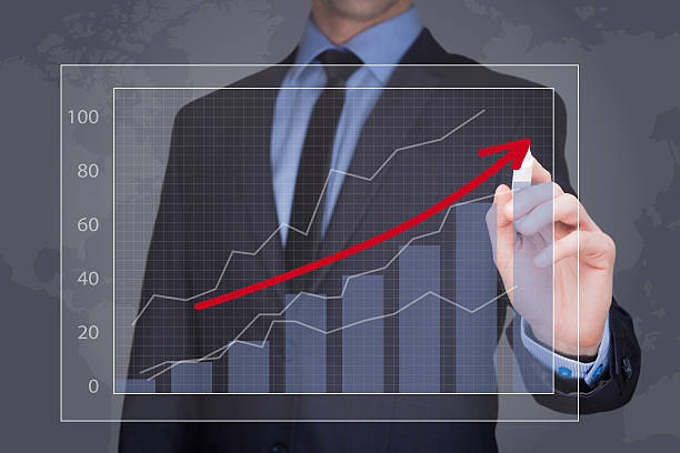 istock businessman drawing  graph, business strategy as concept 515188714