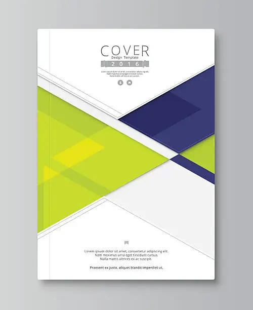 Vector illustration of Abstract annual report cover design. book, brochure template.