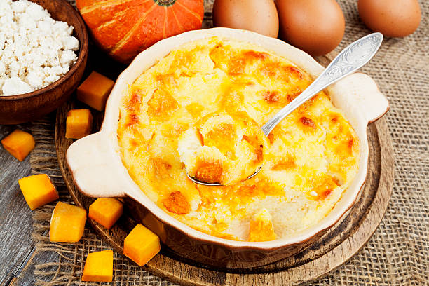 istock Casserole with cottage cheese and pumpkin 515190070