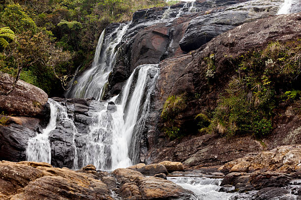 istock Wild waterfall in Horton Plains National Park, Sri Lanka 515190448