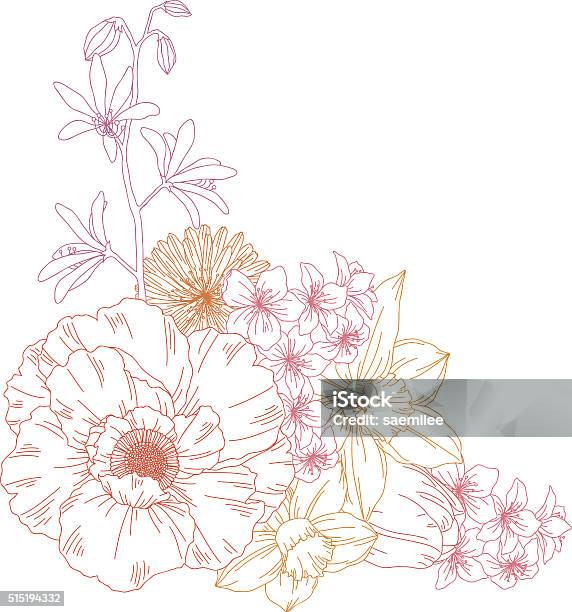 Flowers Stock Illustration - Download Image Now - Flower, Drawing - Art Product, Floral Pattern