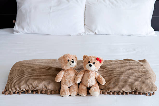 Teddy bears stock photo