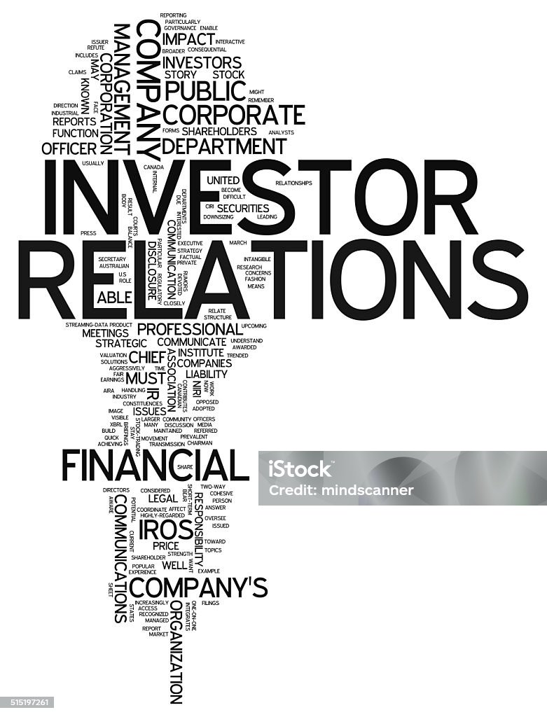 Word Cloud Investor Relations Word Cloud with Investor Relations related tags Shareholder stock illustration