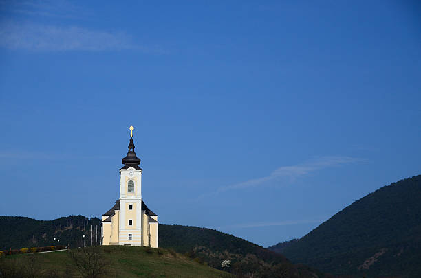 istock white church in mountain 515197553