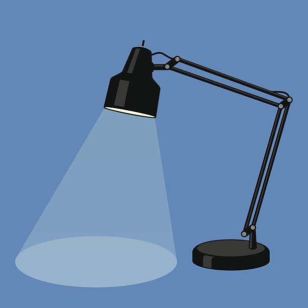 Reading-lamp Reading-lamp. Flat design. Vector illustration desk lamp stock illustrations