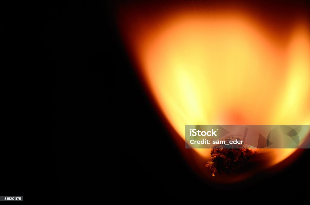 match on fire match on fire with black background Burnt Stock Photo