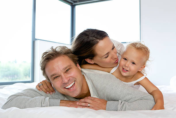 istock Happy family smiling together 515203837