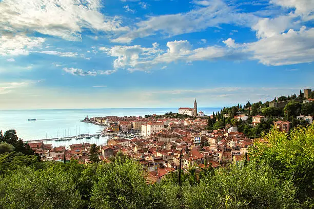 The city called Piran is located in Slovenia, Europe.