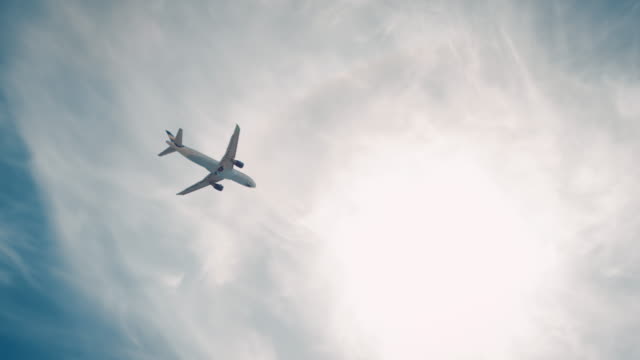 Plane landing on airport