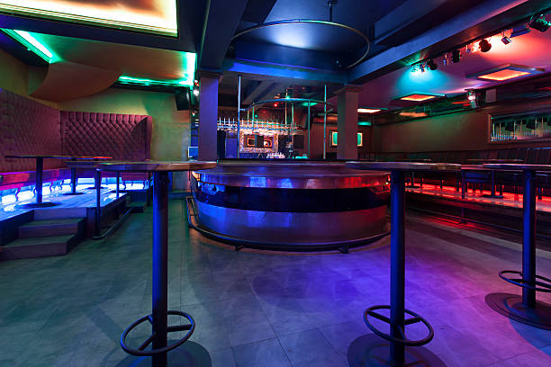 istock Nightclub with colorful lights 515219733