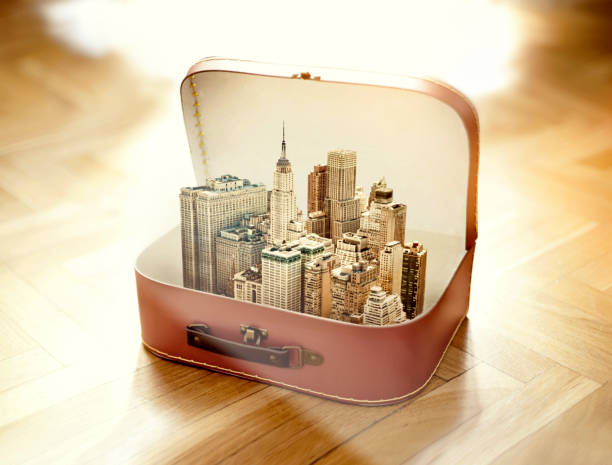 Suitcase with New York city