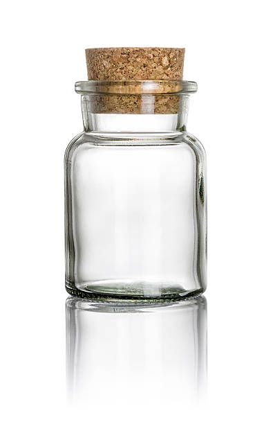 istock Glass with a cork on a white background 515223958