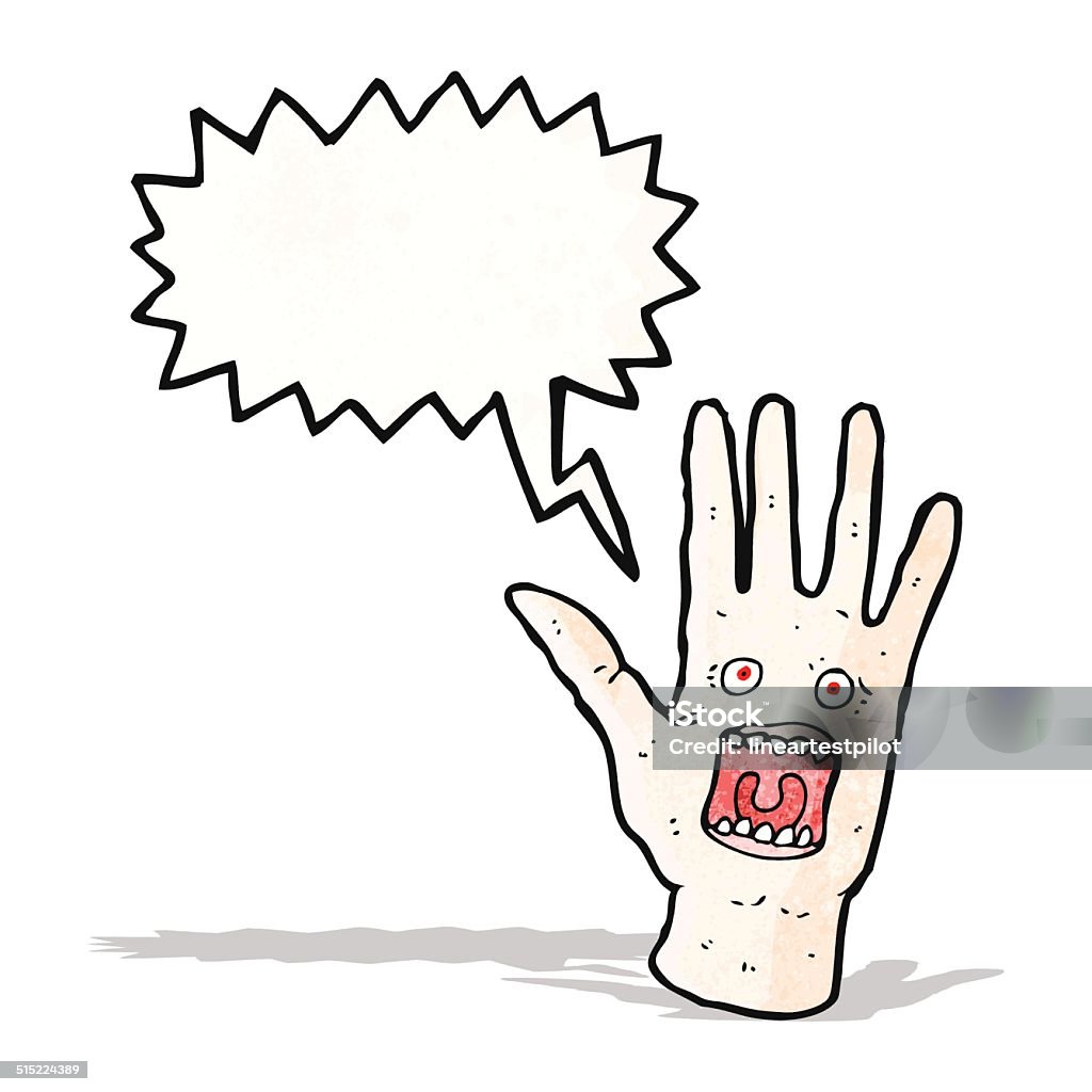 Screaming Hand Coloring Screaming Hand Cartoon Stock Illustration - Download Image Now ...