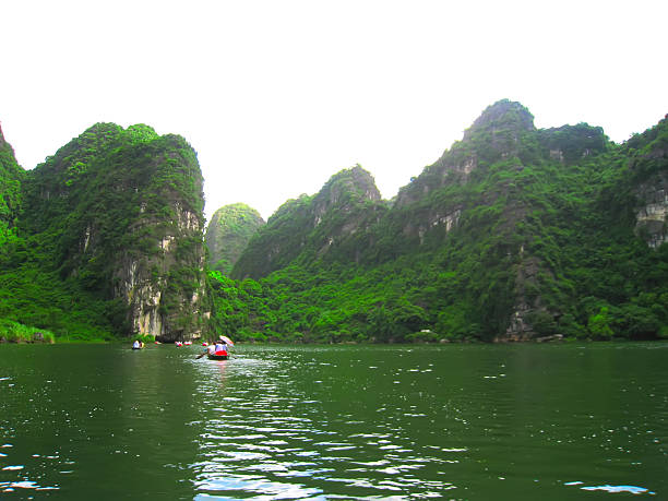 istock Landscape with moutain and river, Trang An, Ninh Binh, Vietnam 515225041
