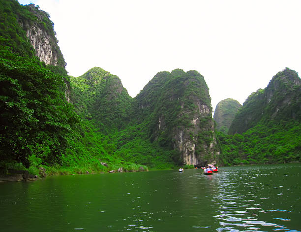 istock Landscape with moutain and river, Trang An, Ninh Binh, Vietnam 515225109