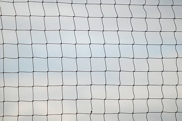 istock Volleyball summer sport. Net on a sandy beach 515225443