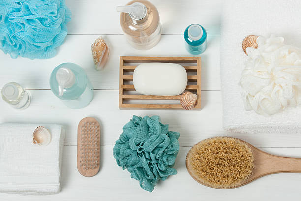 istock Spa Kit. Shampoo, Soap Bar And Liquid. Shower Gel. Aromatherapy 515225884