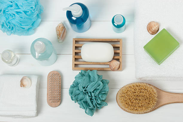 istock Spa Kit. Shampoo, Soap Bar And Liquid. Shower Gel. Aromatherapy 515225946